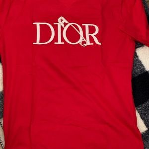 DI Oversized xl red dior monogram stitched